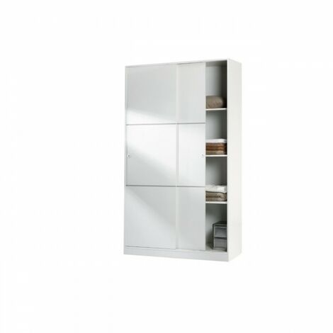 KIT ARMADIO 2 ANTE SCORR 120X50XH200 BIANCO L.