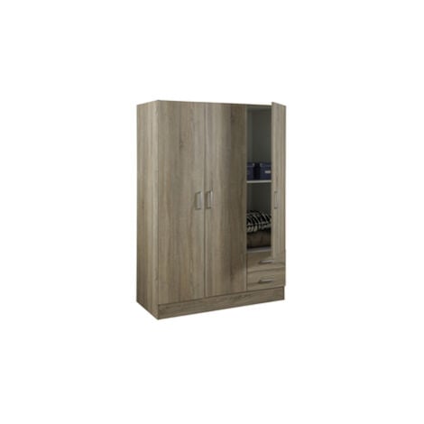 KIT ARMADIO 3 ANTE + 2 CASSETTI  CM. 120X50X170H ROVERE SONOMA