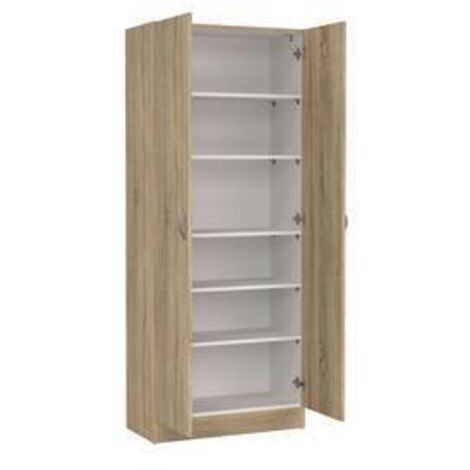 KIT ARMADIO MULTIUSO FOCUS 69X35X170 QUERCIA