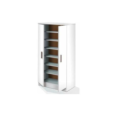 Kit armadio-scarpiera portascarpe cm 55x36x108h bianco o rovere colore: rovere