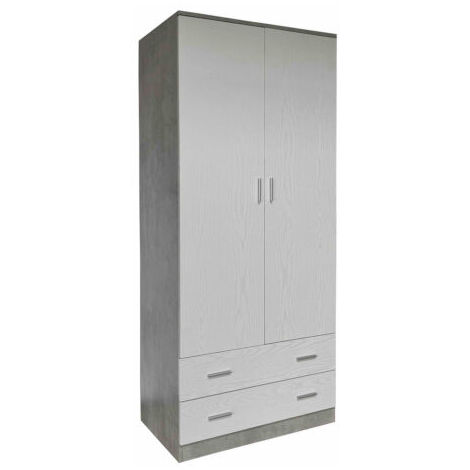 KIT ARMADIO SPACE 2 ANTE + 2 CASSETTI CM. 80X52X190H