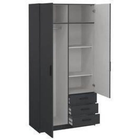 KIT ARMADIO SPRINT 2A+3C  98X50X200 GRIGIO