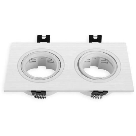 KIT ARO CUADRADO BASCULANTE MATEL BLANCO DOBLE