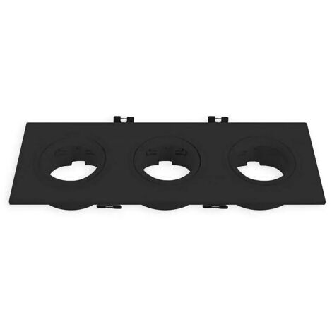 KIT ARO CUADRADO BASCULANTE MATEL NEGRO TRIPLE