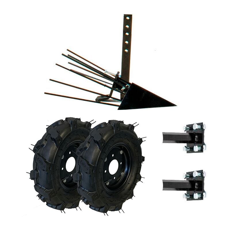 Kit Arracheuse de pommes de terre motobineuse Motoculteur Roues 400 x 8