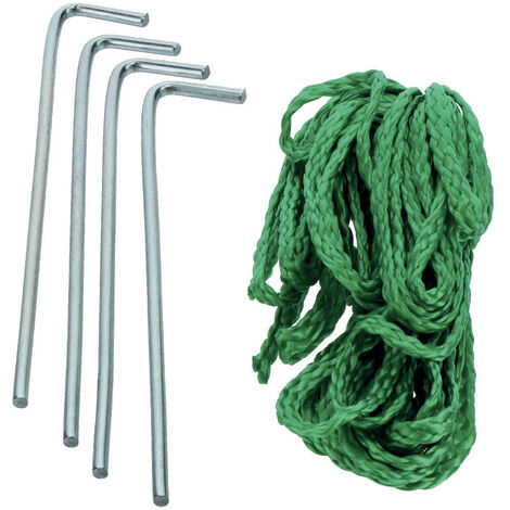 Kit arrimage - piquets corde - pour serre tunnel - pour ref OXEO 760154