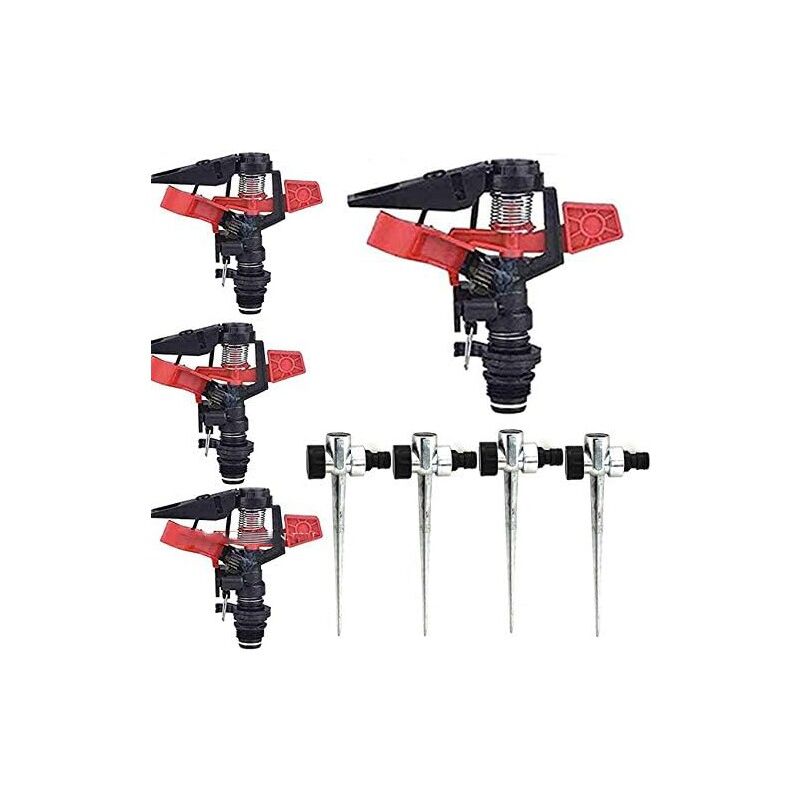 

Kit Aspersor agrícola sectorial 1/2' + Pincho metal. 4 unidades