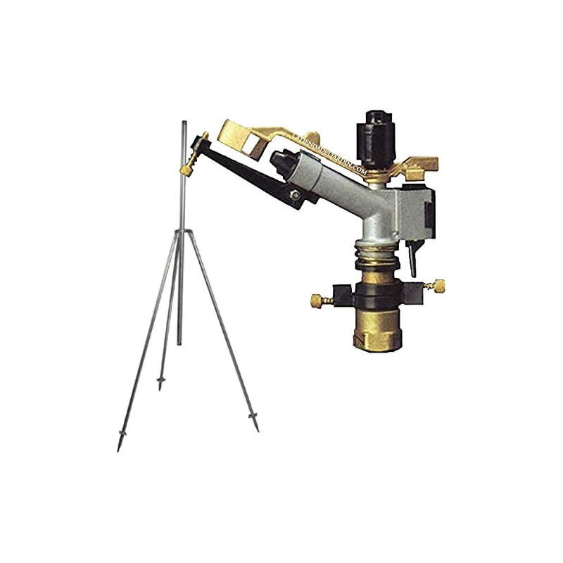 

Kit Aspersor Ibis agricola 1' Ajustable 0-360º 13-23 m. Presión 1,5 a 5 Bar. Incluye soporte tripode metal 1'.