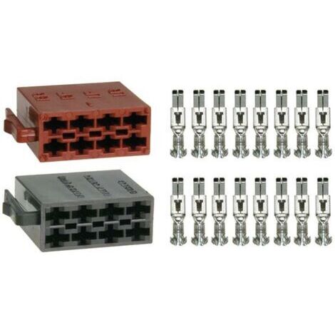 Kit assemblage 2x Fiches nues ISO male 16PIN avec broches