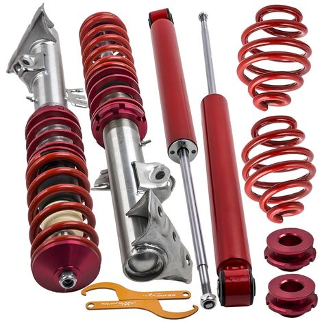 Kit Assetto Regolabile Molle Ammortizzatori Rosso Coilovers per BMW 3 E36