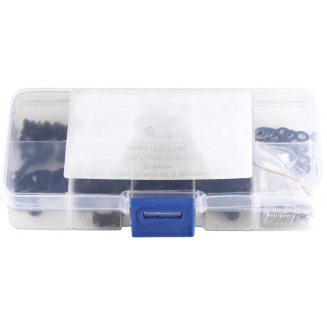Kit assortimento di 180 viti a testa cilindrica con esagono incassato M3 e rondelle M3/M4