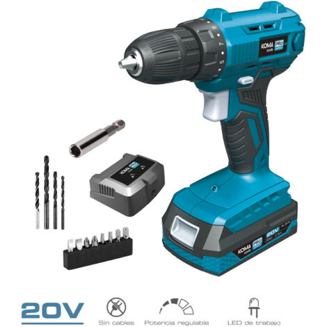 Kit atornillador 20v brushles