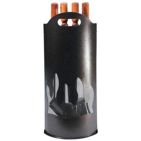 KIT ATTREZZATURE CAMINO SET ATTREZZI PER STUFA IN FERRO BATTUTO PZ 4 (51451)