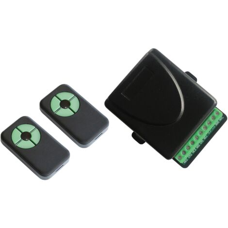 Kit attuatore da interno, ricevitore 2 canali  2 radiocom frequenza fissa 433mhz melchioni 559540138