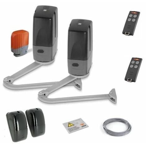 Kit automatisme bras articulés, série BL3924, batterie, pour portail battant. - CARDIN -