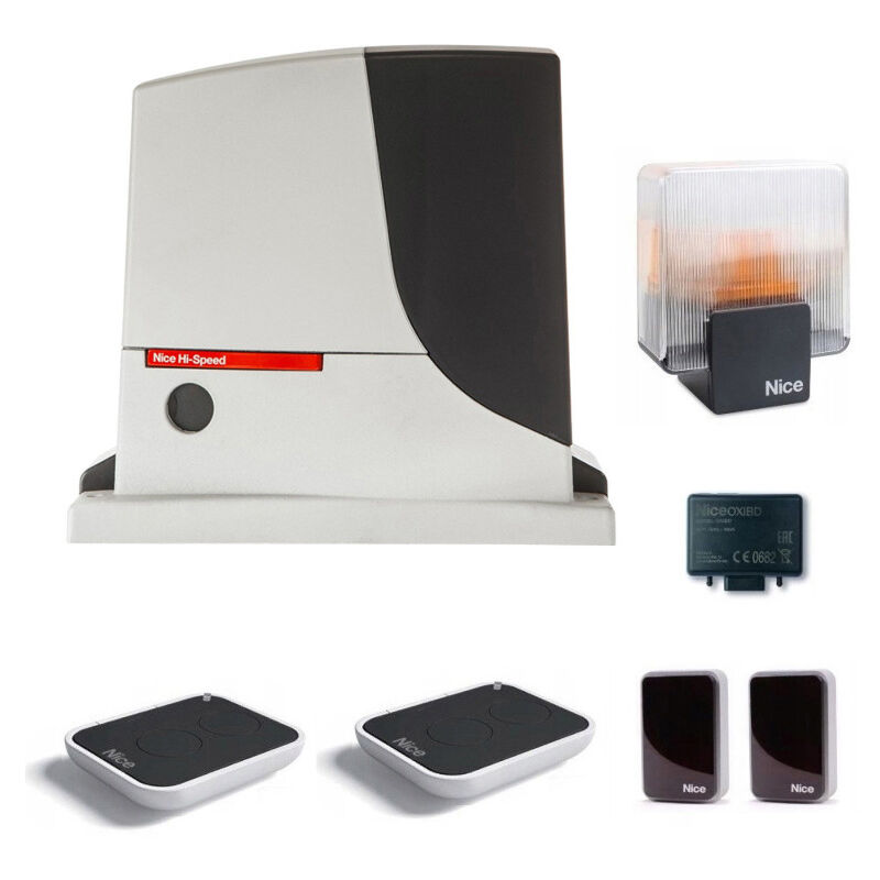 NICE ROBUS 500 HS KIT RB500HSKCE Kit d'automatisation de portail coulissant rapide et rapide