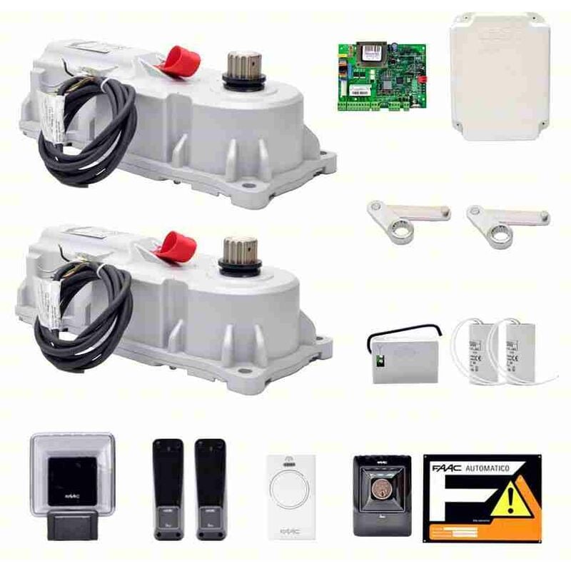 Kit d'automatisation de portail battant Faac Power 230v