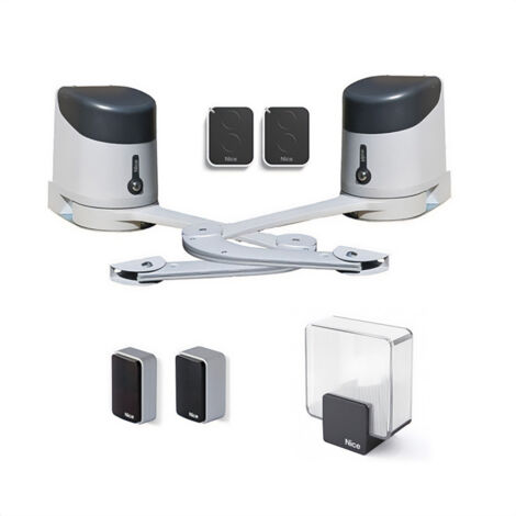 Kit Automatización HYKE Para Puertas Batientes Hojas Hasta 3,5mt 24V NICE HYKEBDKCE