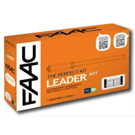 Kit automazione battente perfect leader oleodinamico 230v per cancelli fino a 1,8m faac 105911