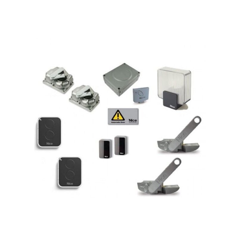 MFAB3024BDKCE Kit complet de moteur enterré 24V pour l&39automatisation de portails battants jusqu&39à 3m/vantail - Nice