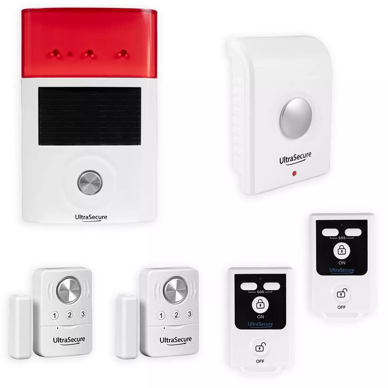 Kit autonome sans-fil double détection ouverture / choc et quadruple alerte 130 dB télécommandes (gamme bt)