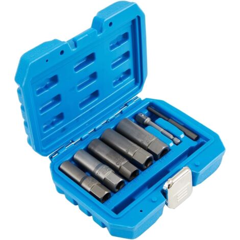 Kit avanzato di chiavi a bussola profonde da 5 pezzi per facilitare le attività di rimozione dei dadi rotondi