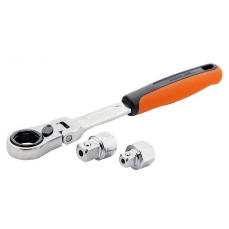 Jeu de cliquet traversant, adaptateurs conducteur 6 pans à carré conducteur -3pc - Bahco