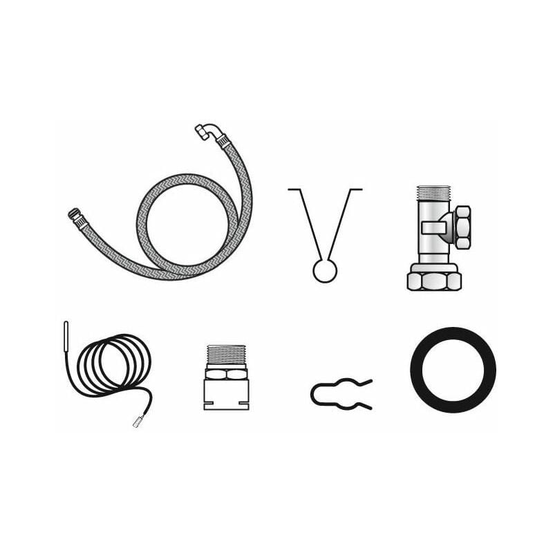 Frisquet - kit avec raccordement hydraulique integre pour rechauffeur separe gam me 2000 eco radio system ref. f3aa40447