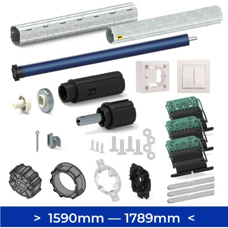 Kit axe moteur volet roulant 1590 --- 1789 mm Moteur Filaire
