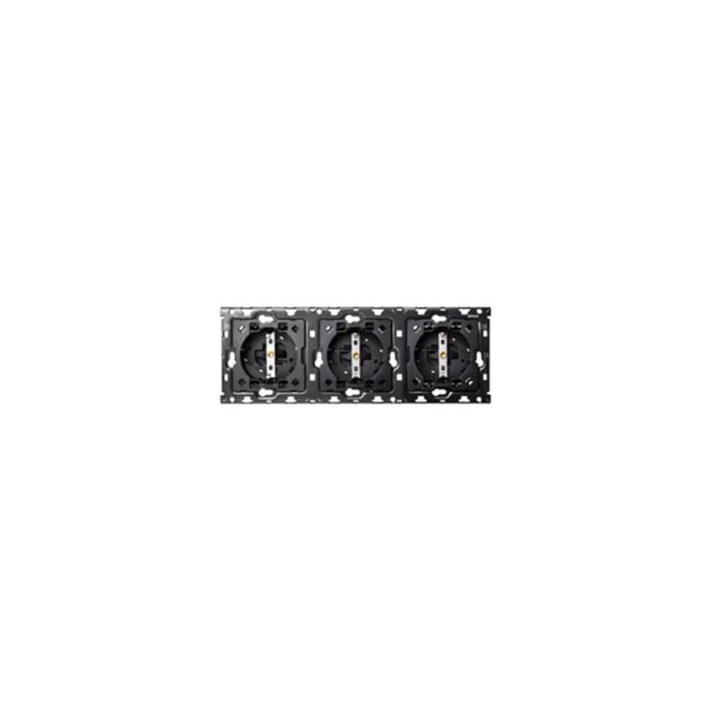 

Kit Back 3 elementos 100 con 3 bases de enchufe schuko 10010302-039 - Simon