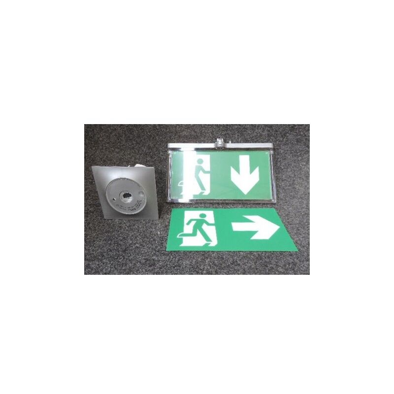 Bloc de secours baes évacuation encastré Kit complet 100% led autotestable nf aeas & env 45lm sati briospot Kaufel 100111K