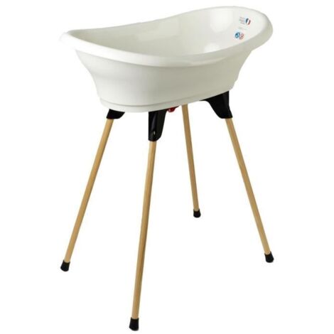 KIT BAIGNOIRE THERMOBABY VASCO Bianco Mughetto: vasca + support + tubo di drenaggio