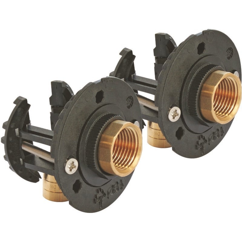 Kit complet fixation Robinetterie Bain Douche- per Ø12 - Rac Glissement F15/21