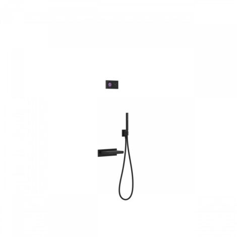 Kit bain douche thermostatique encastré SHOWER TECHNOLOGY avec Bec Cascade Noir Mat - TRES 09288556NM