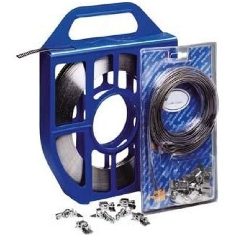 FP - kit bande cerclage acier 12mm W2B 5m Bande et 6 têtes