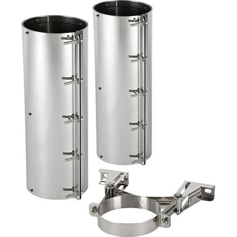 Kit bande de serrage statique + support mural renforcé DN160/220 entraxe mural 150-300mm
