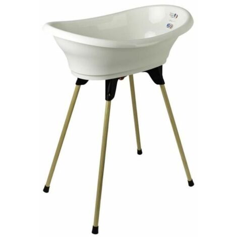 KIT BAÑERA VASCO THERMOBABY Blanco Muguet: bañera + pies + tubo de desagüe