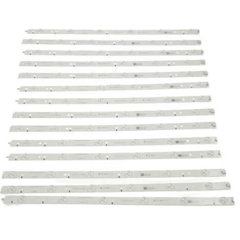 Kit de 14 barres LED pour dalle 49' – Remplacement éclairage TV – Compatible Philips 49PUS655112 FZ2, 49PUS6551/12 – 505mm
