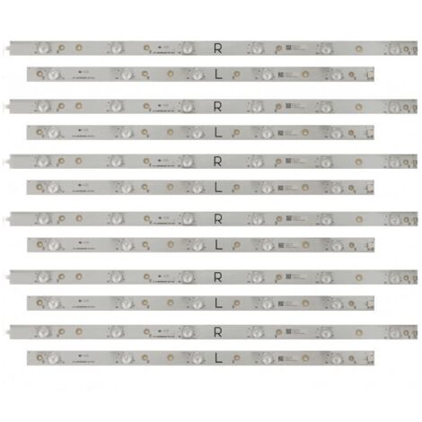 KIT BARRE LED POUR DALLE 49"(6L + 6R) POUR TV AUDIO TELEPHONIE PHILIPS - 705TLB49M3030K01E