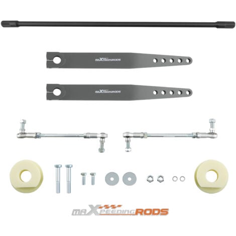 MAXPEEDINGRODS KIT BARRE STABILISATRICE AVANT AVEC BRAS EN ACIER FOR JEEP WRANGLER TJ LJ 97-06