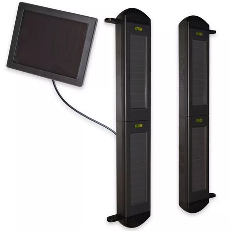 Kit barrières infrarouges 2B + Panneau solaire déporté avec support de fixation réglable (DA600+)