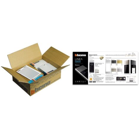Kit base impianto con modulo display Linea 5000 e alimentatore BTicino 345001