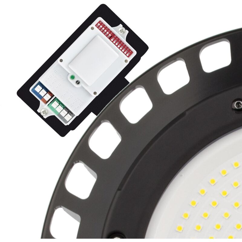 

Kit Base + Sensor de Movimiento Campanas LED UFO Negro. - Negro