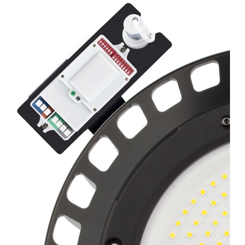 

Kit Base + Sensor de Movimiento + Sensor Crepuscular para Campanas LED UFO Negro - Negro