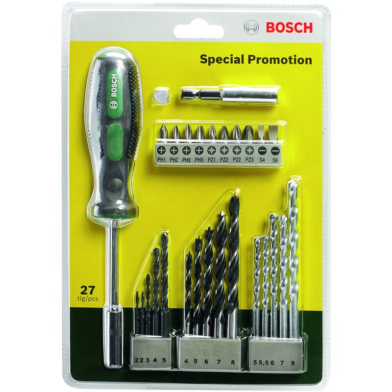 

2607017201 Set de brocas y puntas de atornillar (27 piezas) - Bosch