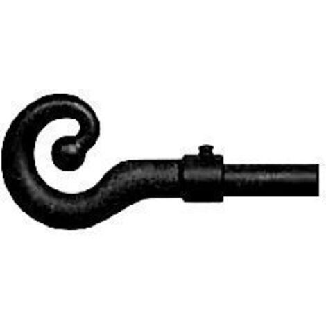 KIT BASTONE PER TENDA IN ACCIAIO NERO 1.2 - 2.1 mt MARCA SWISH 10005856