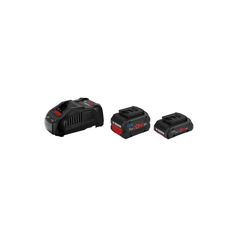 Kit batteries Bosch 18V avec 1x 4,0 Ah ProCORE + 1x 5,5 Ah batterie et chargeur