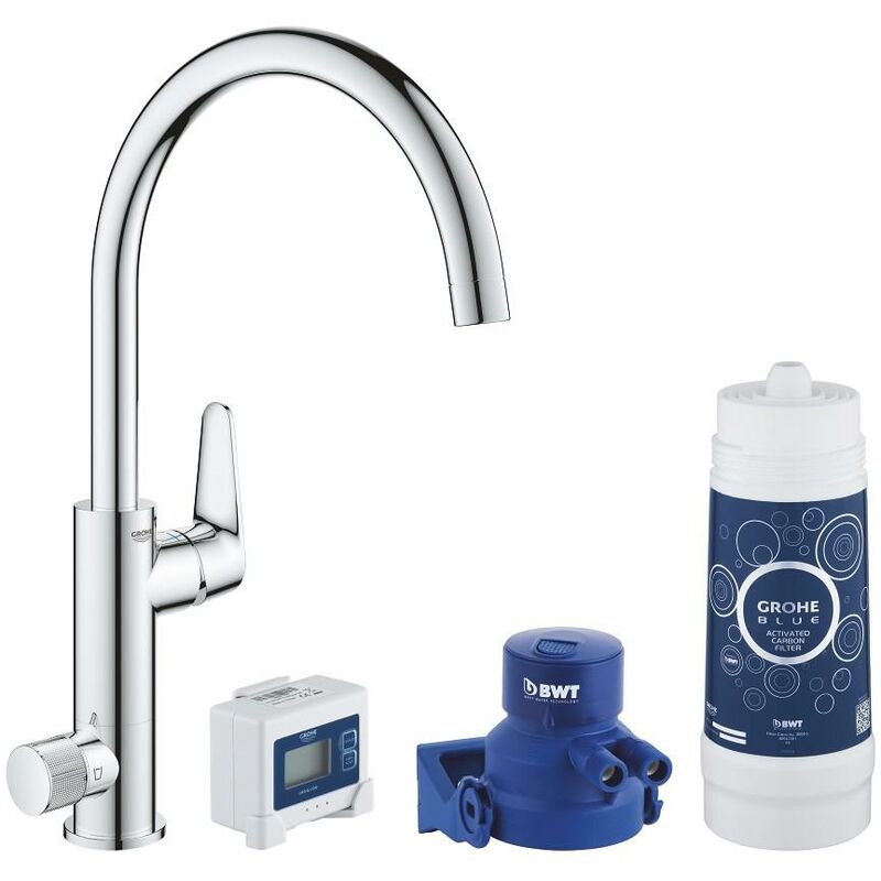

GROHE 30 385 000 BLUE PURE BAUCURVE Starter Kit Monomando Fregadero Filtro
