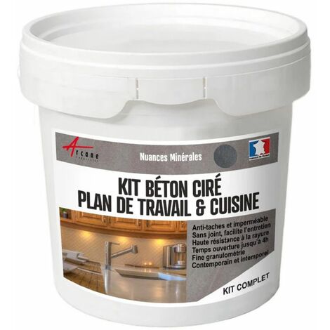 Kit Beton Cire Cuisine Et Plan De Travail Arcane Industries Gazelle Gris Rose Kit 2 M 2 Couches 250 25581