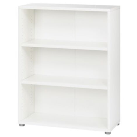 Kit bibliothA que Prima cm 80x40x113H avec deux A tagA res blanches sans porte vendu sA parA ment